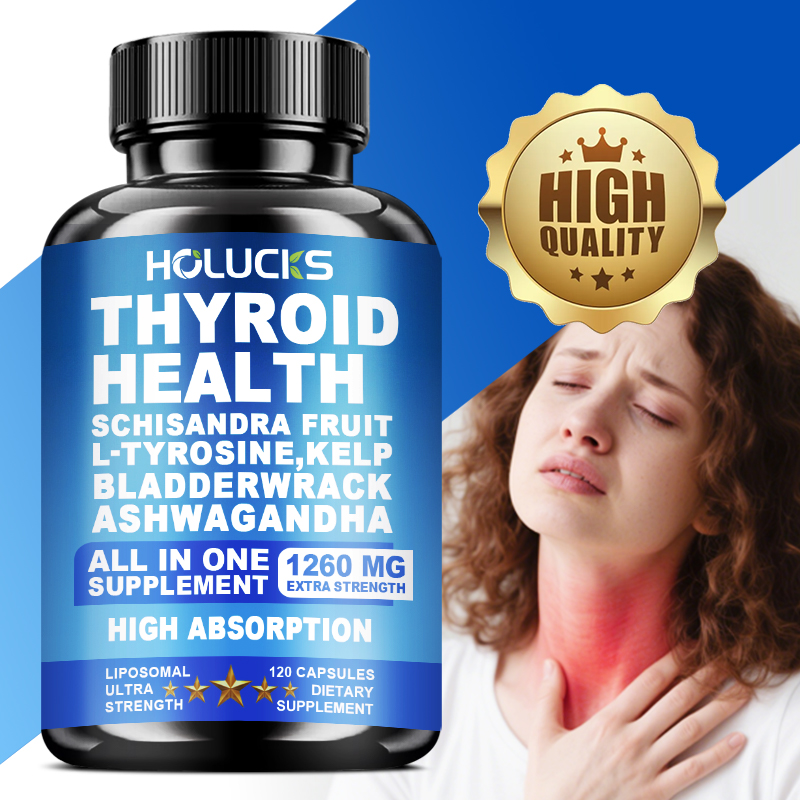 Health Wellness Energy - Schilddrüsen-Gesundheitskomplex, Unterstützung der Schilddrüsenfunktion, Energie, Konzentration,