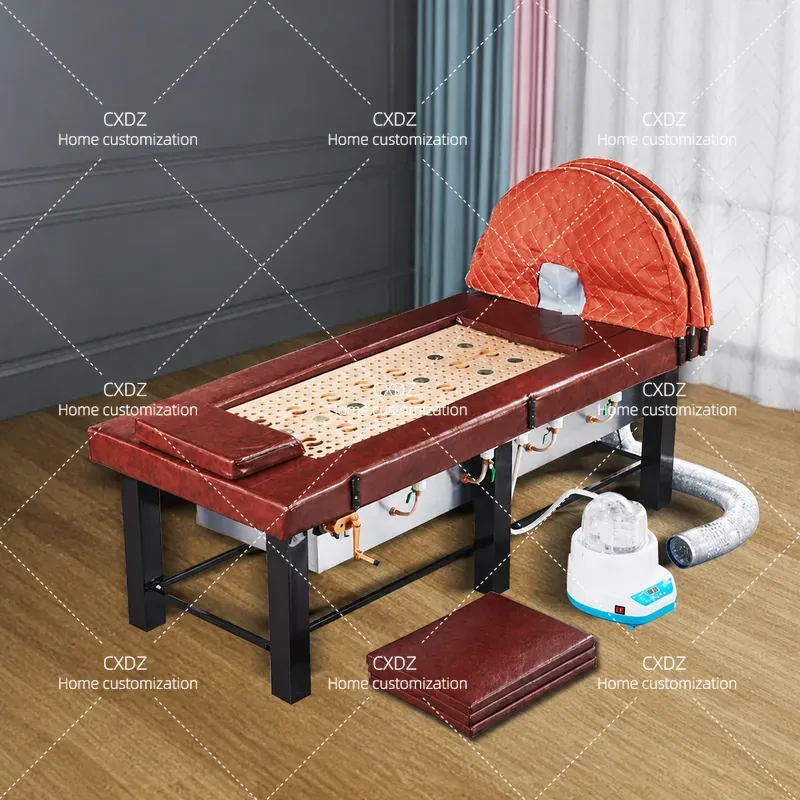 Health Wellness Home Care - Rauchfreies Moxibustionsbett aus Edelstahl, Fumigationstherapie-Tisch, Ganzkörper-Gesundheitspflegegerät,