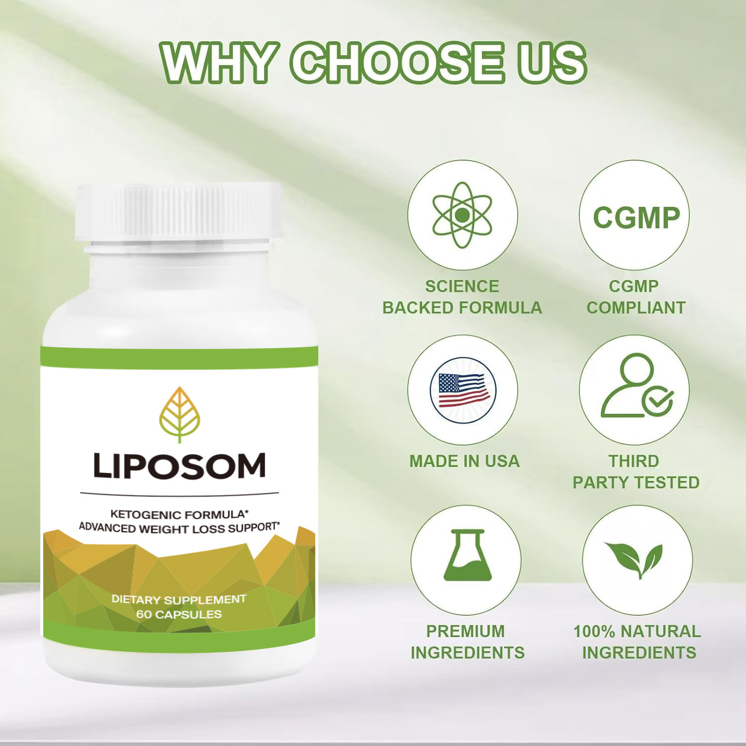 60-teilige Liposem-Kapseln – V – Health Wellness Energy Bewertung und Preis